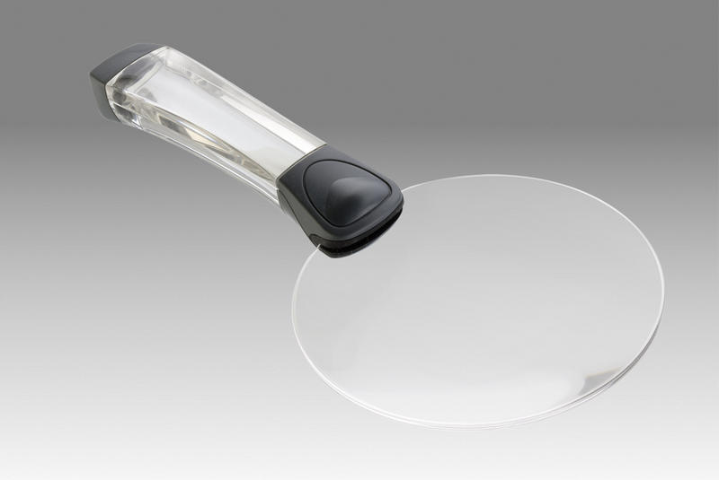 D 133 – LCH RLC11 - Magnifier hand held rimless and with transparent handle